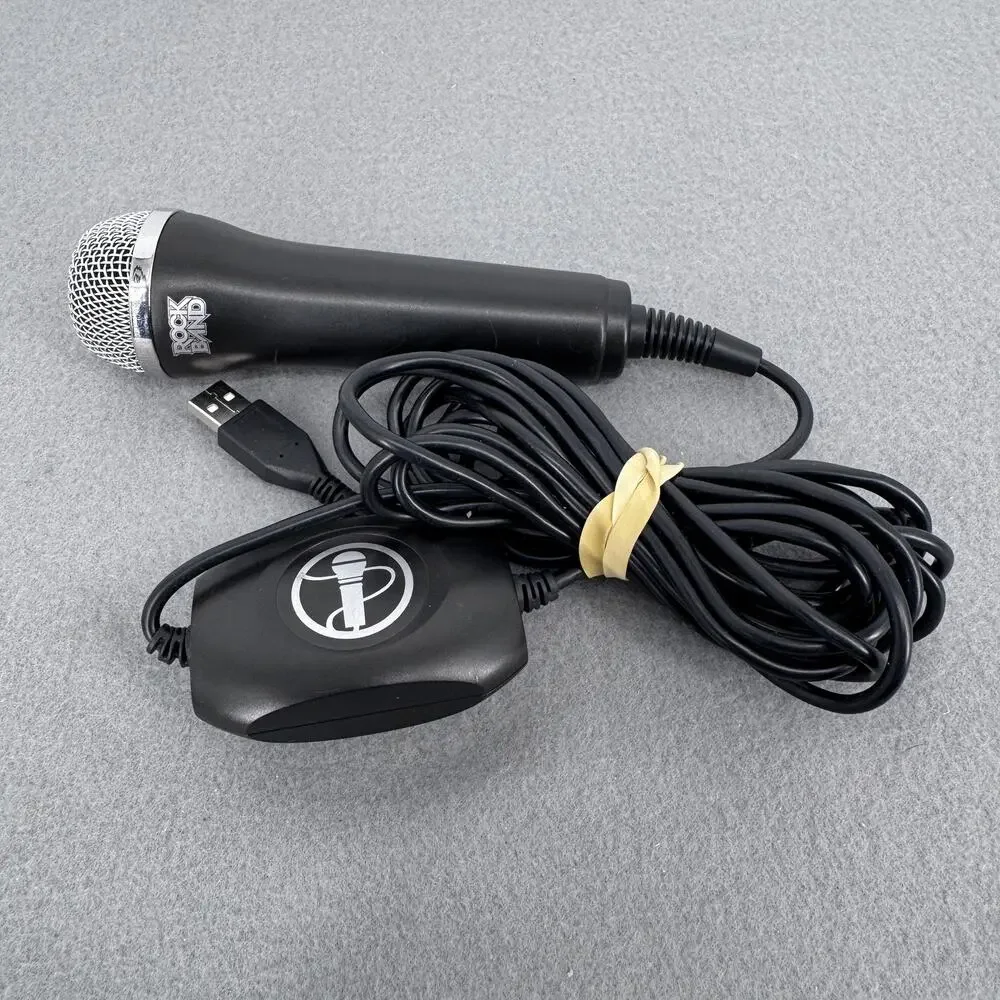 Logitech Rock Band USB Microphone Black Wired Console Gaming A-0234A‎ Accessory